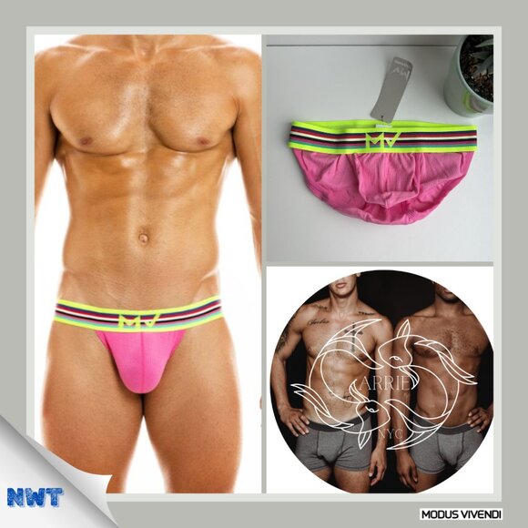 Modus Vivendi - Peace Tanga Brief - Pink (M) - Picture 1 of 6